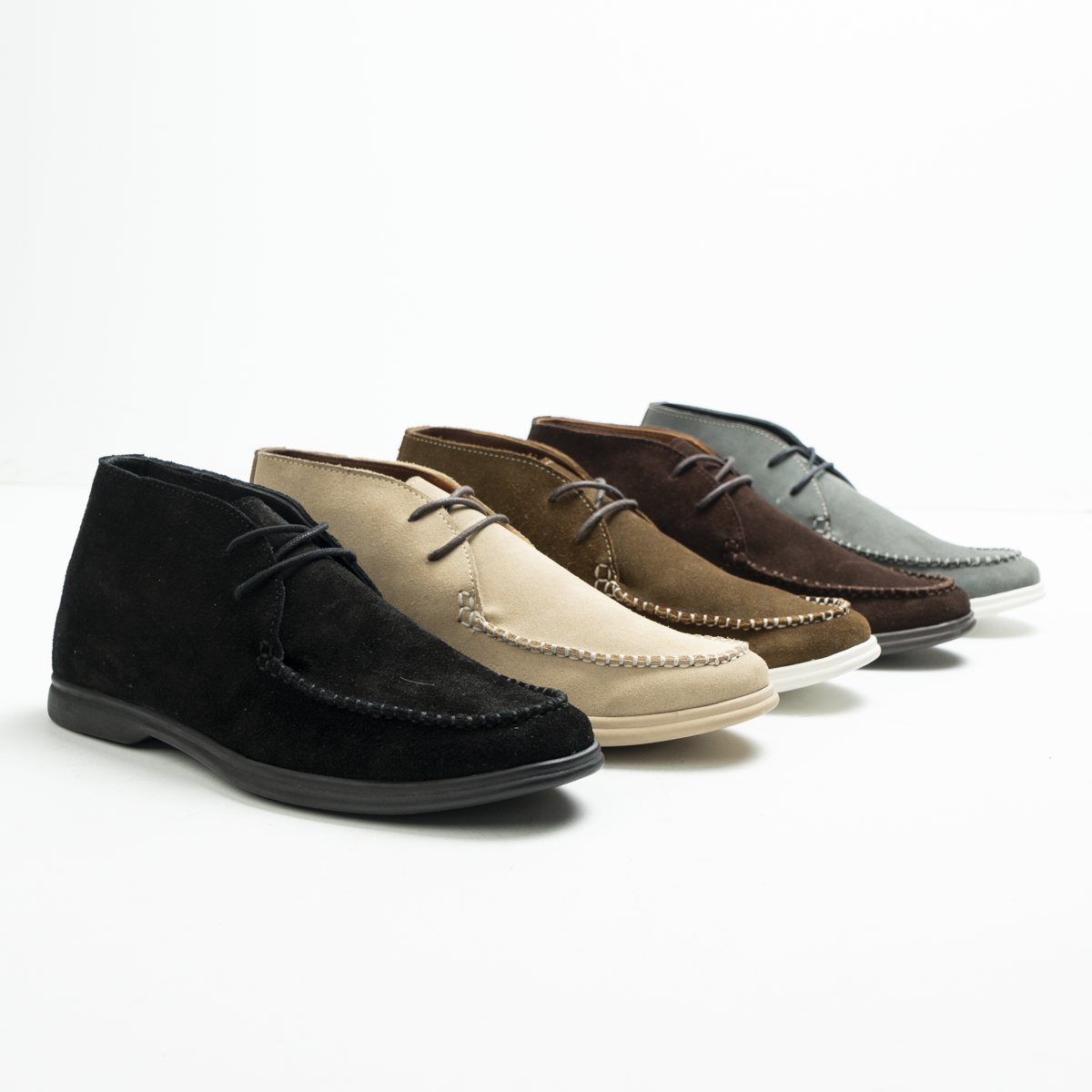 Men's Half Leather Shoes - Elegance & Comfort