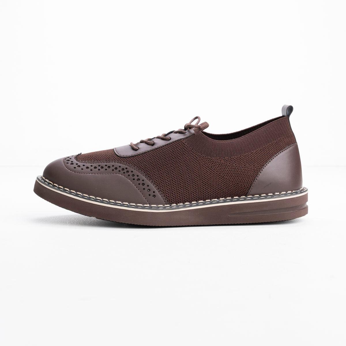 Comfort & Style in Every Step - Knitted & Leather Shoe